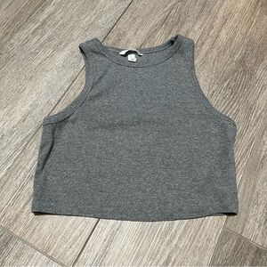 H&M Grey Crop Top L